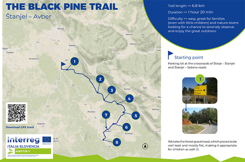 Hiking along the Black Pine Trail (GPX track)